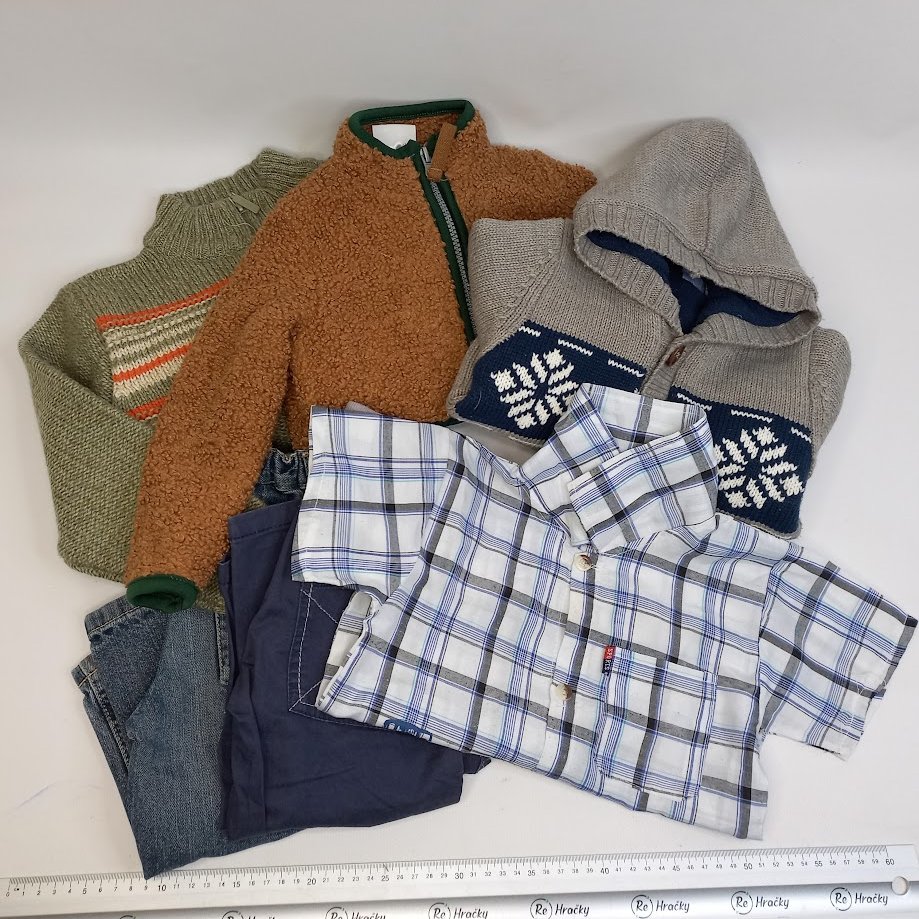 Oblečení - chlapecké podzimní mix, vel. 74-80cm, 6ks