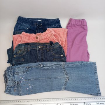 Oblečení - dívčí kalhoty 2-4roky 5ks